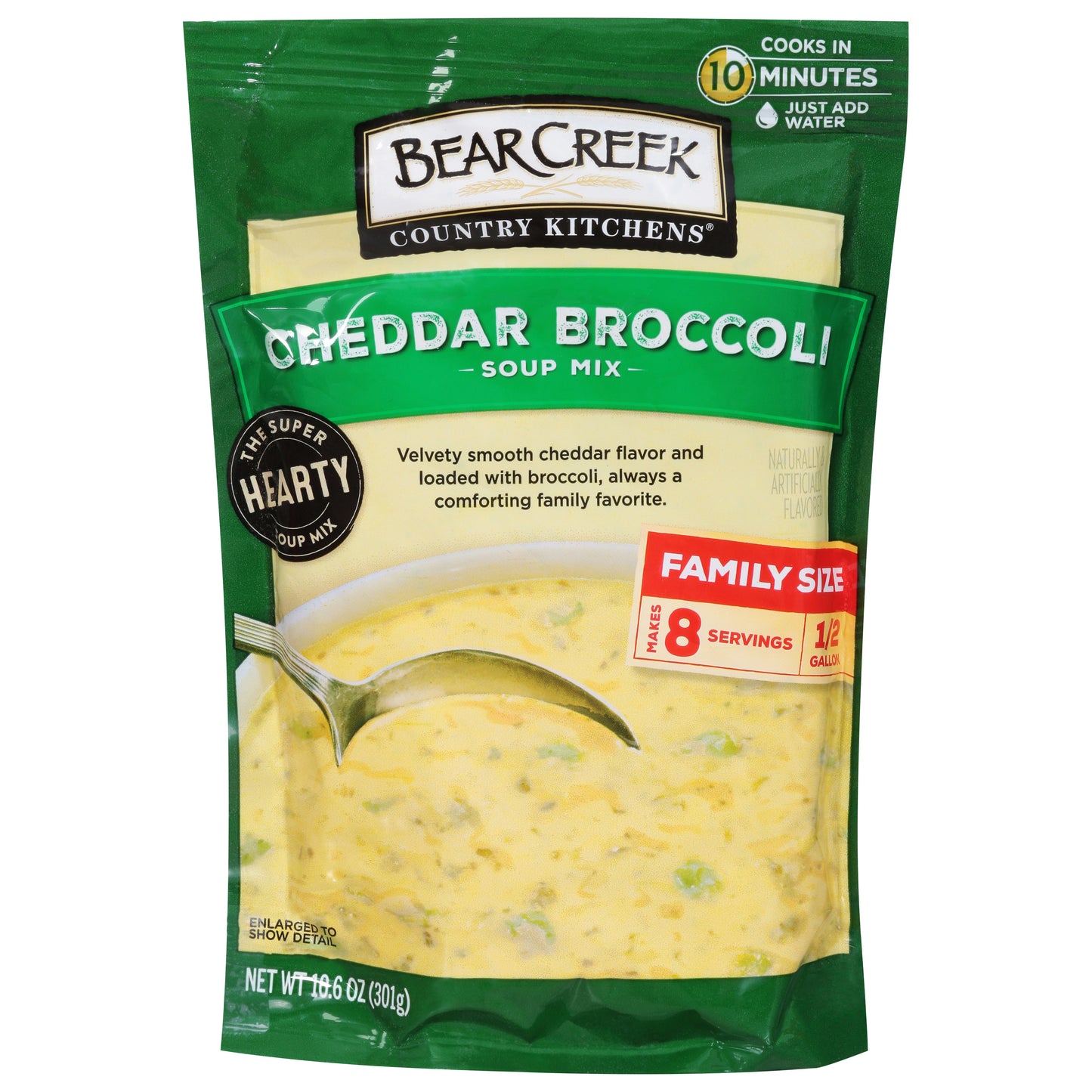Bear Creek Country Kitchens Cheddar Broccoli Soup Mix Family Size 10.6 oz
