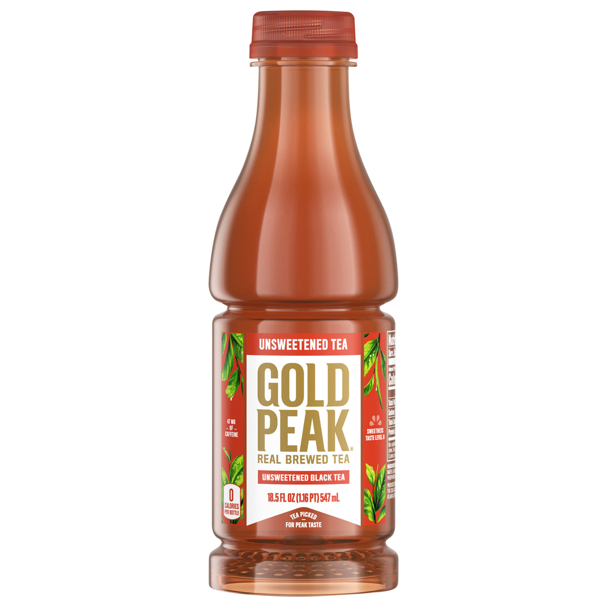 Gold Peak Unsweetened Black Tea Bottle, 18.5 fl oz