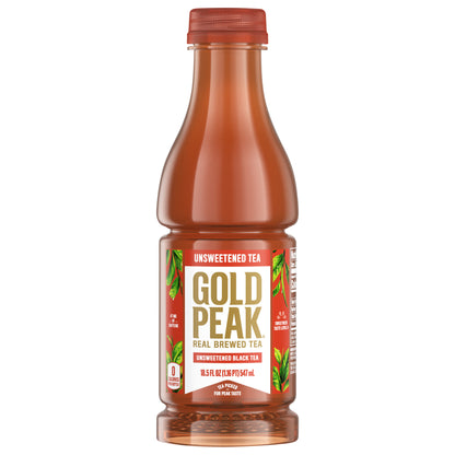 Gold Peak Unsweetened Black Tea Bottle, 18.5 fl oz