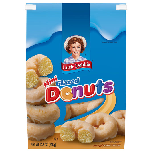 Snack Cakes, Little Debbie Family Pack Glazed Mini Donuts (bagged)
