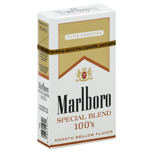 Marlboro Cigarettes 20 ea - SPECIAL BLEND 100's SMOOTH MELLOW FLAVOR