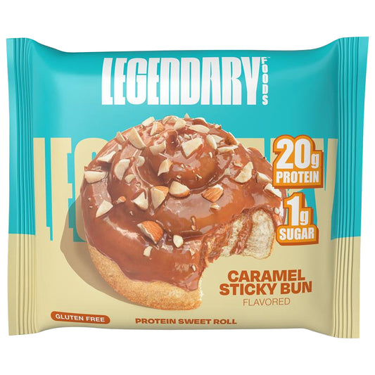 Legendary Foods Gluten Free Caramel Sticky Bun Flavored Protein Sweet Roll 2.3 oz
