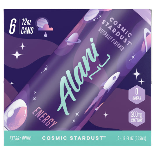 Alani Nu Energy Drink Cosmic Stardust 12oz 6Ct