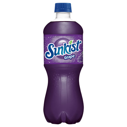 Sunkist Grape Soda, 20 fl oz bottle
