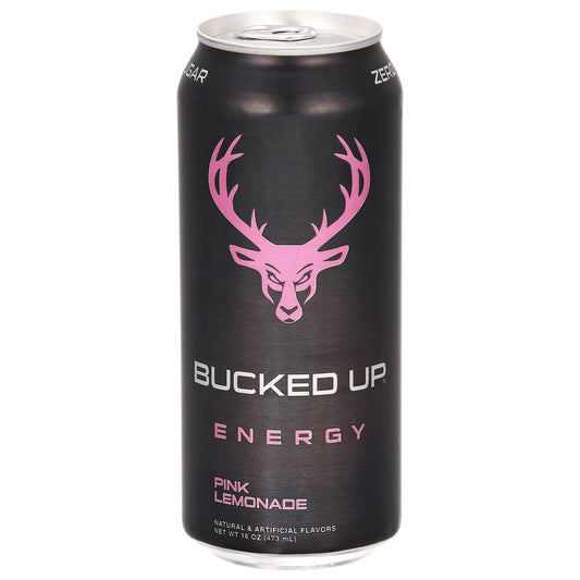 Bucked Up Pink Lemonade Energy Drink 16 fl oz