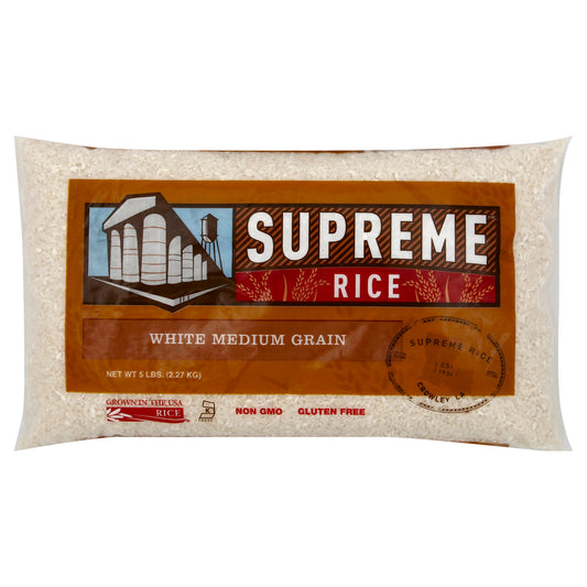 Supreme Rice White Rice 5 lb - WHITE MEDIUM GRAIN