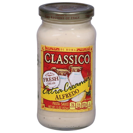 Classico Extra Creamy Alfredo Pasta Sauce 15 oz