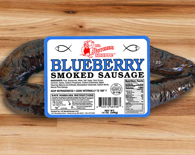 Lil Butcher Blueberry Smoked Sausage
