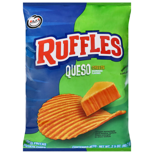 Ruffles Queso Cheese Flavored Potato Chips 2.25 oz