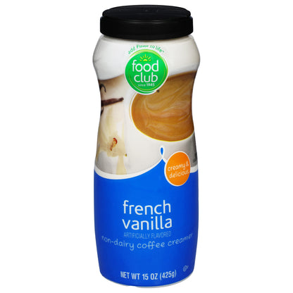 Food Club Non-Dairy French Vanilla Coffee Creamer 15 oz
