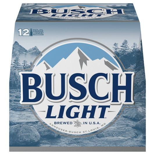 Busch Light Beer, 12 Pack Beer, 12 FL OZ Bottles