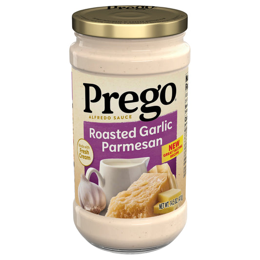 Prego Roasted Garlic Parmesan Alfredo Sauce 14.5 oz