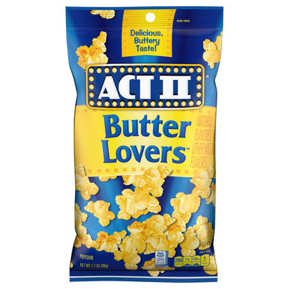 ACT II Butter Lovers Popped Popcorn, Gluten Free, 1.7 oz