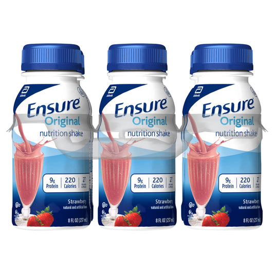 Ensure Original Nutrition Shake Strawberry Ready-to-Drink 6-8 fl oz Bottles