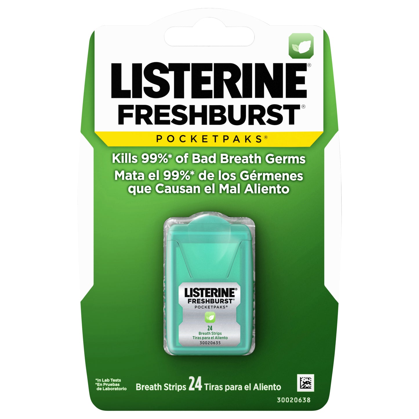 Listerine Freshburst Pocketpaks Breath Strips, 24-Strip Pack, 1 Pack