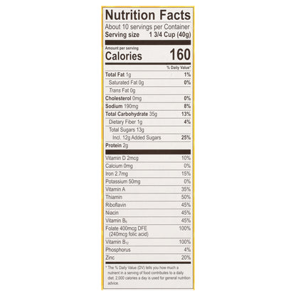 Honey-Comb Cereal Large Size 13.5 oz