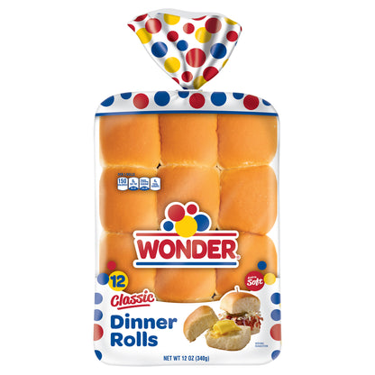 Wonder Extra Soft Classic Dinner Rolls 12 ea