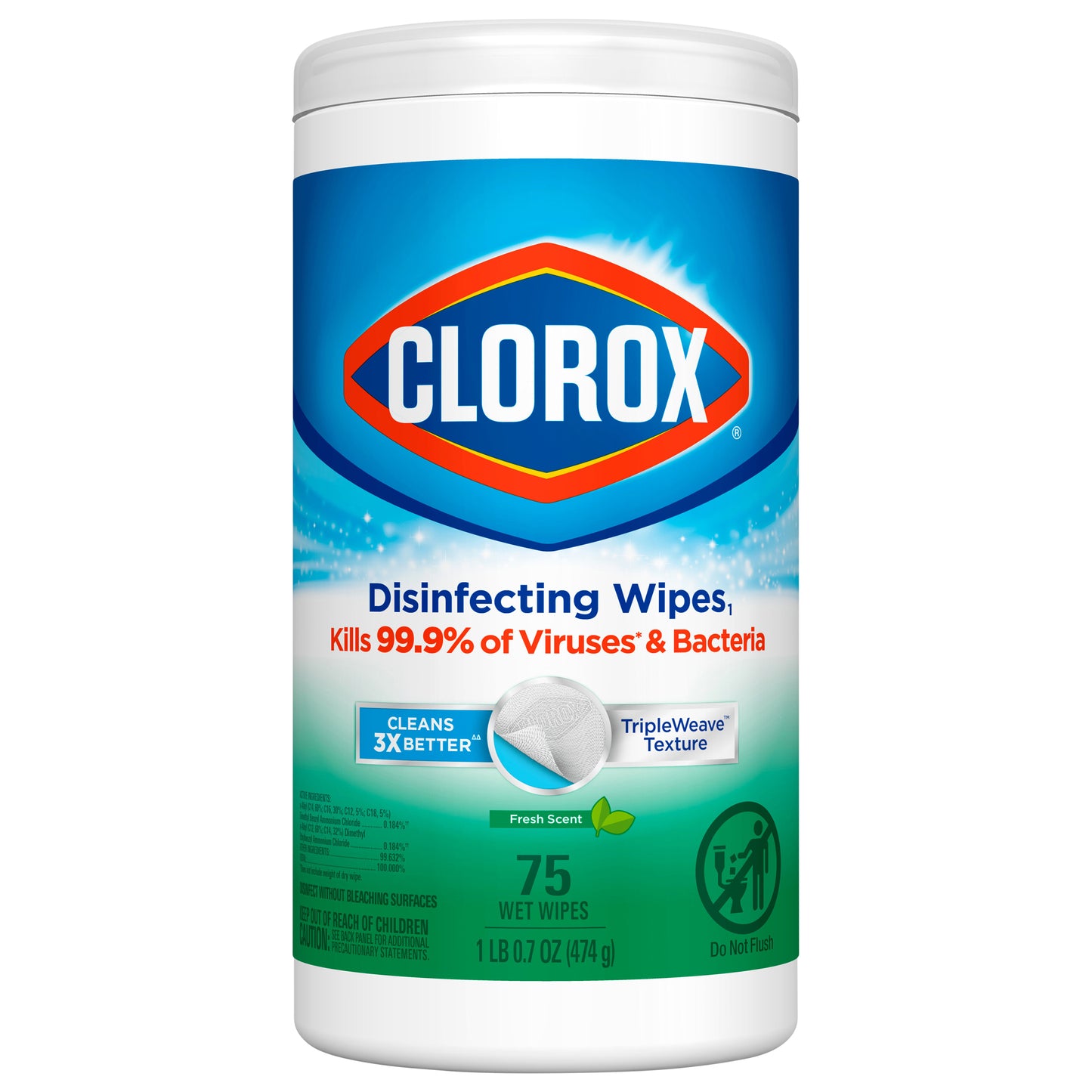 Clorox Disinfecting Bleach Free Fresh Scent Cleaning Wipes