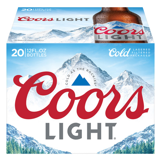 Coors Light Beer 20 ea