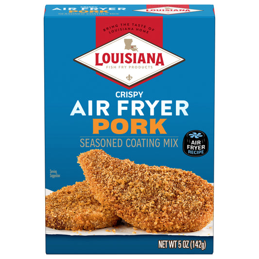 Louisiana Fish Fry Products Air Fryer Crispy Pork Seasoned Coating Mix 5 oz