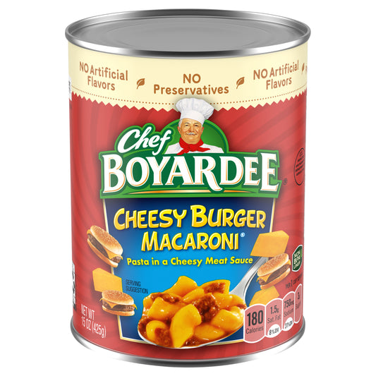 Chef Boyardee Cheesy Burger Macaroni, 15 oz