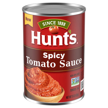 Hunt’s Spicy Tomato Sauce, Canned Sauce, 15 oz.