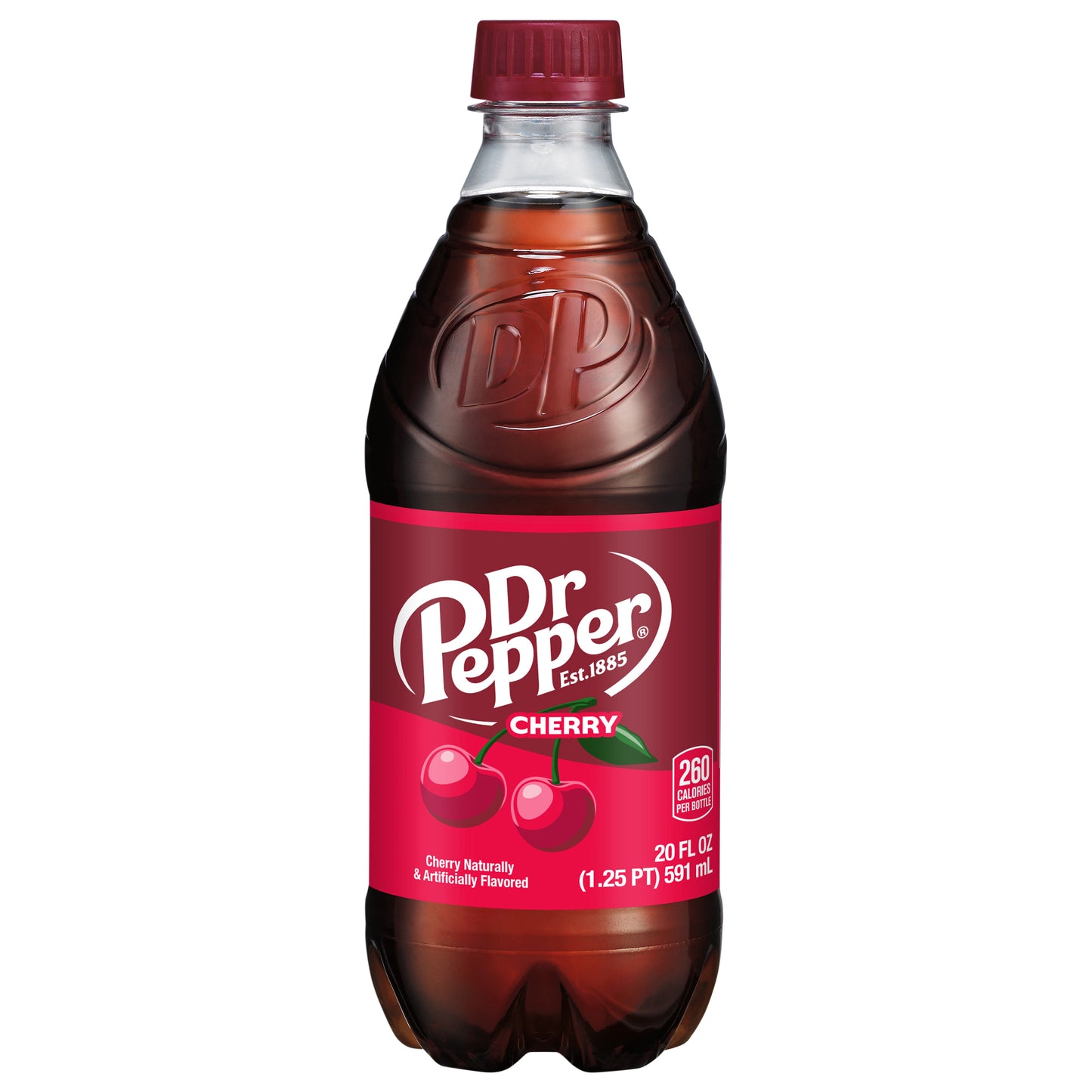 Dr Pepper Cherry Soda, 20 fl oz bottle