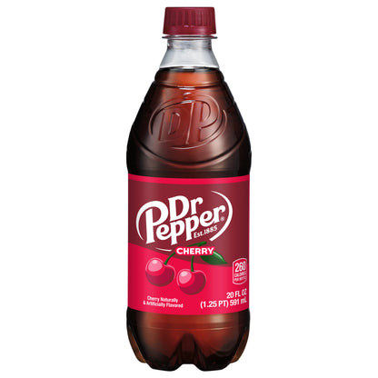 Dr Pepper Cherry Soda, 20 fl oz bottle