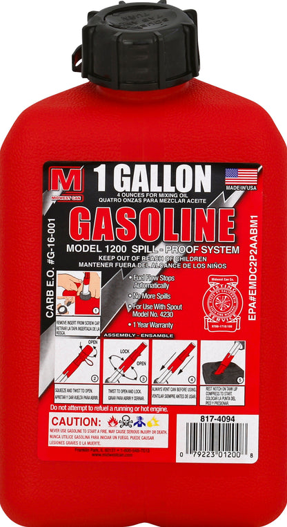 Midwest Gasoline Container 1 ea