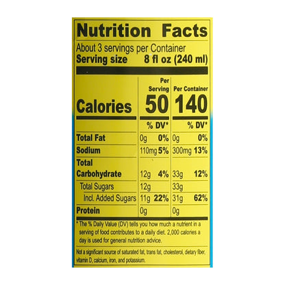Tropical Fantasy Cherry Blue Lemonade 22.5 fl oz Bottle