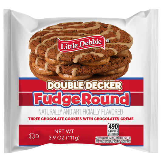 Snack Cakes, Little Debbie Snack Fudge Round (Dbl Decker)