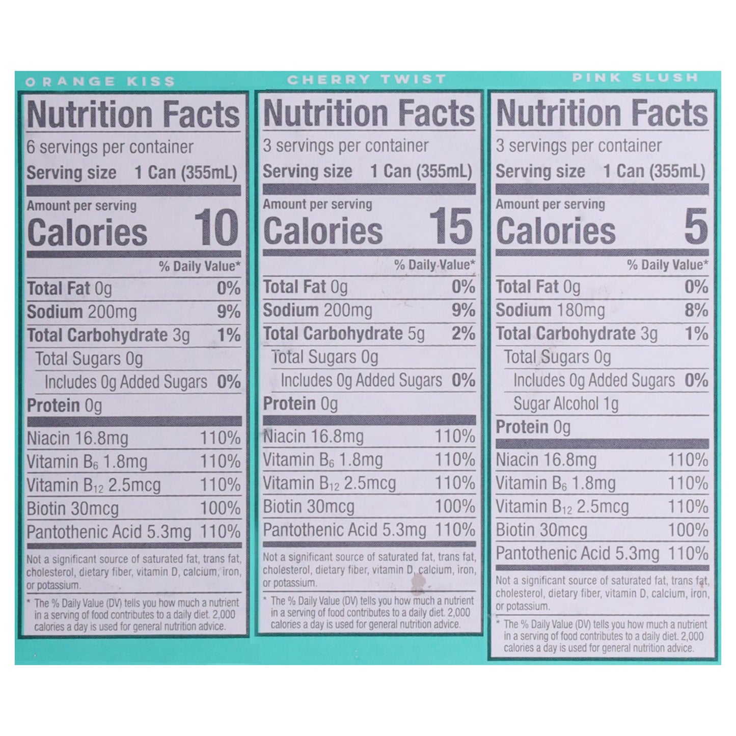 Alani Nu Orange Kiss/Cherry Twists/Pink Slush Energy Drink 12 - 12 fl oz Cans