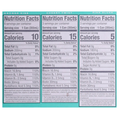 Alani Nu Orange Kiss/Cherry Twists/Pink Slush Energy Drink 12 - 12 fl oz Cans