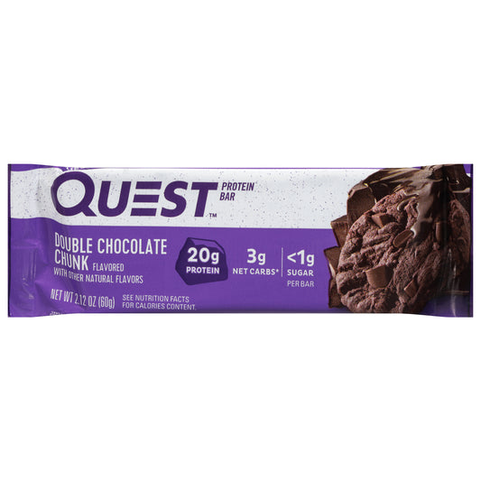 Quest Double Chocolate Chunk Flavored Protein Bar 2.12 oz