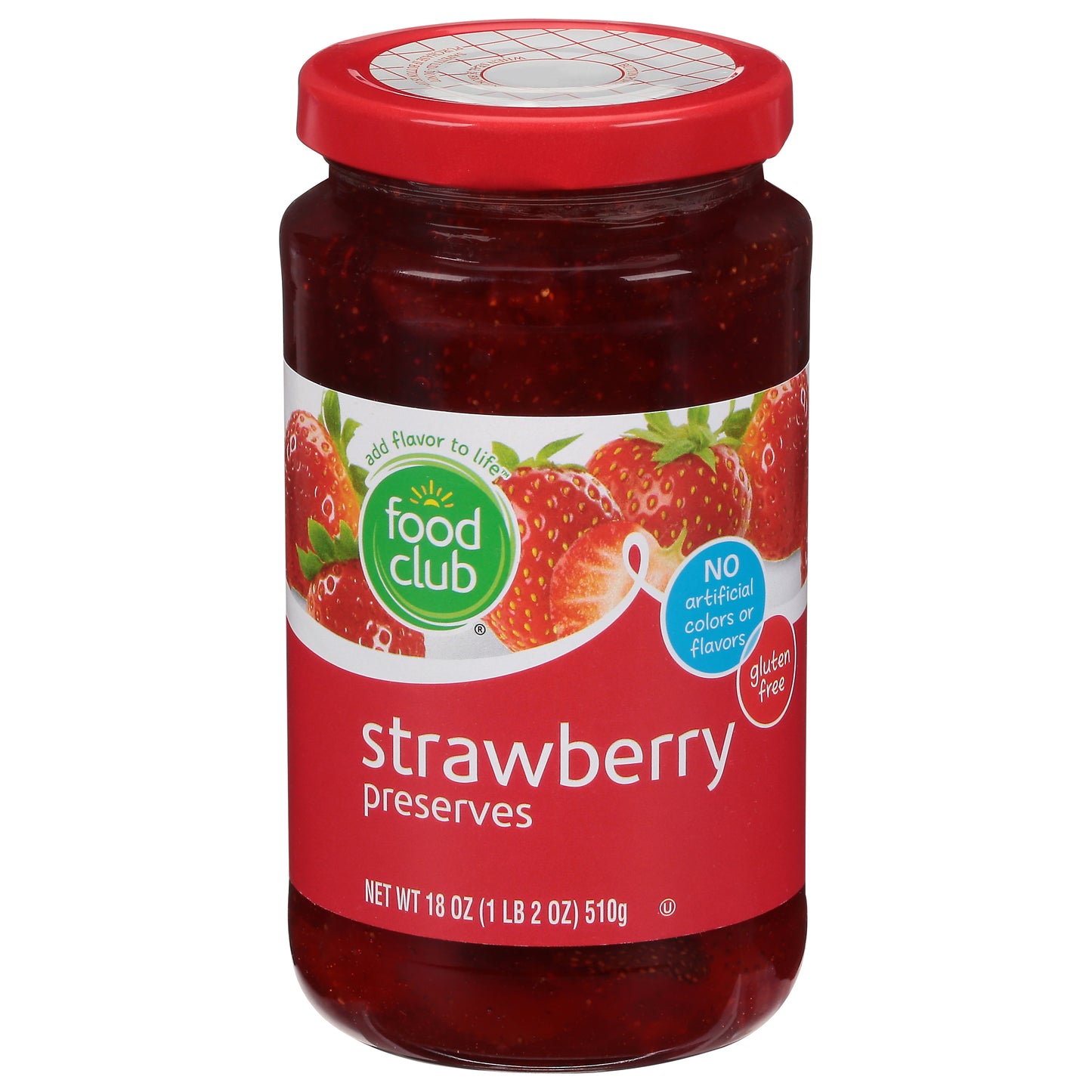 Food Club Strawberry Preserves 18 oz