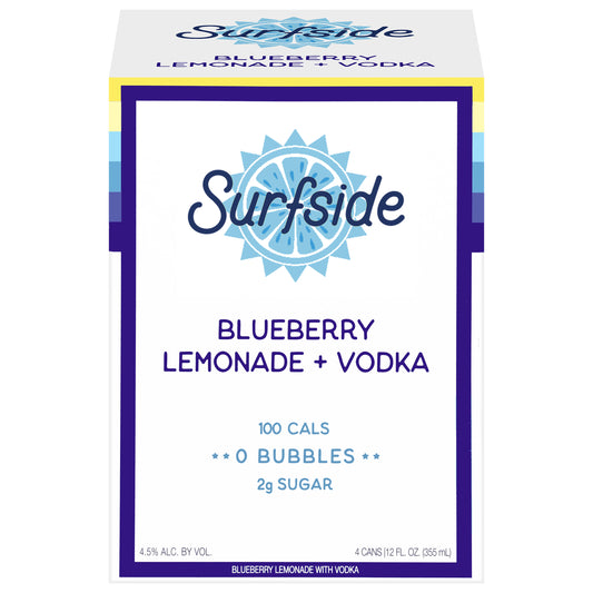 Surfside Blueberry Lemonade + Vodka 4 - 12 fl oz Cans