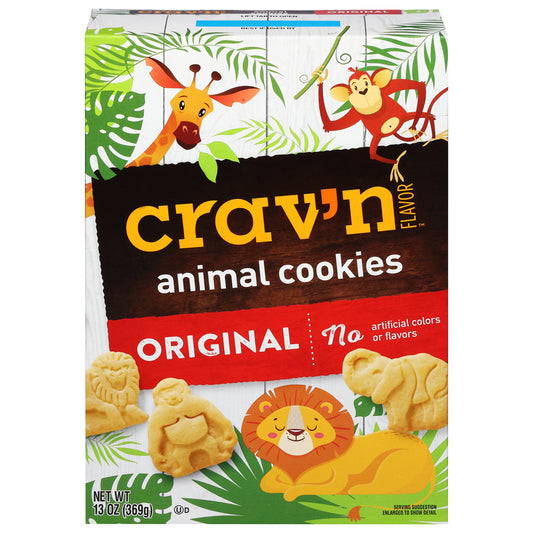 Crav'n Flavor Original Animal Cookies 13 oz