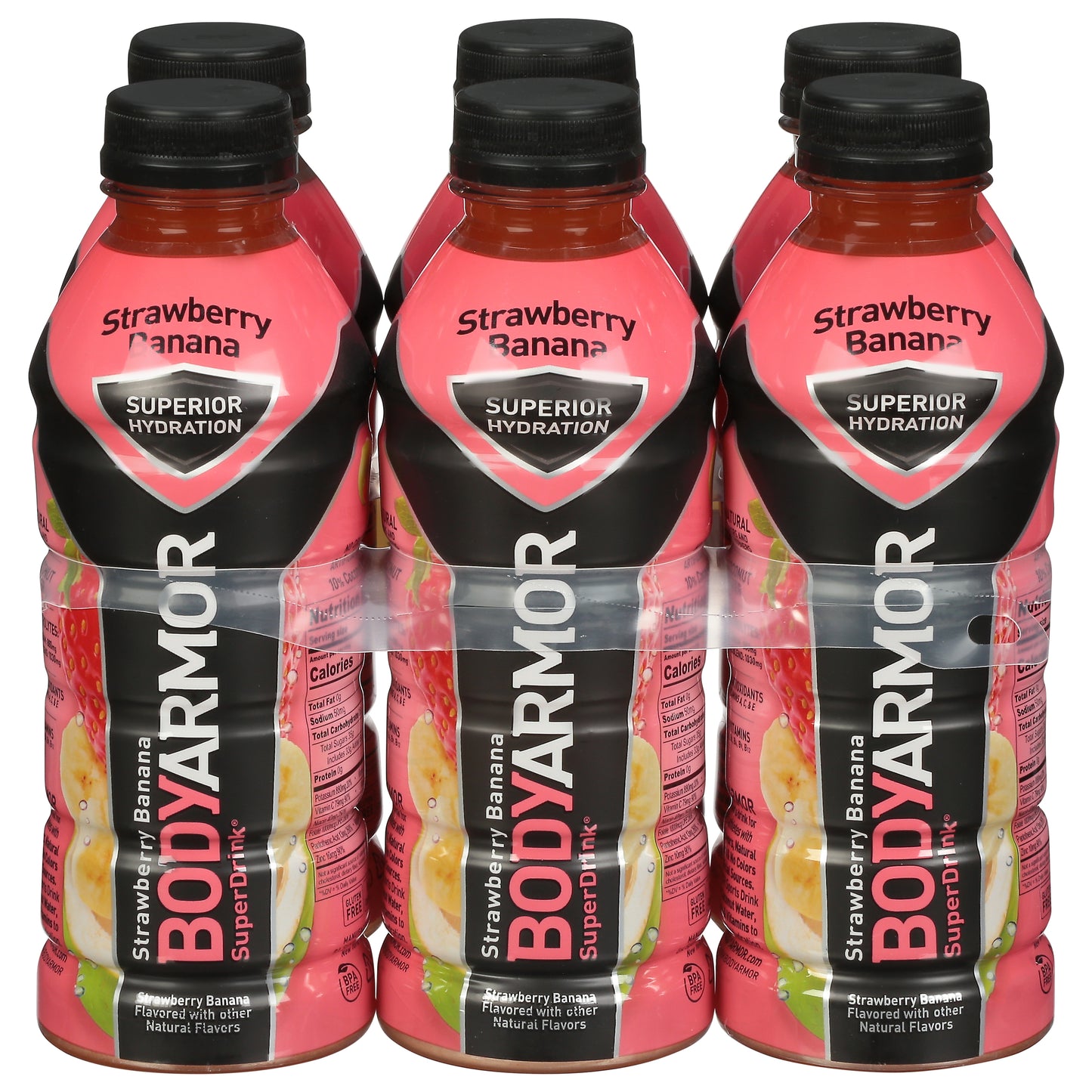 BodyArmor Strawberry Banana Super Drink 6 - 20 fl oz Bottles