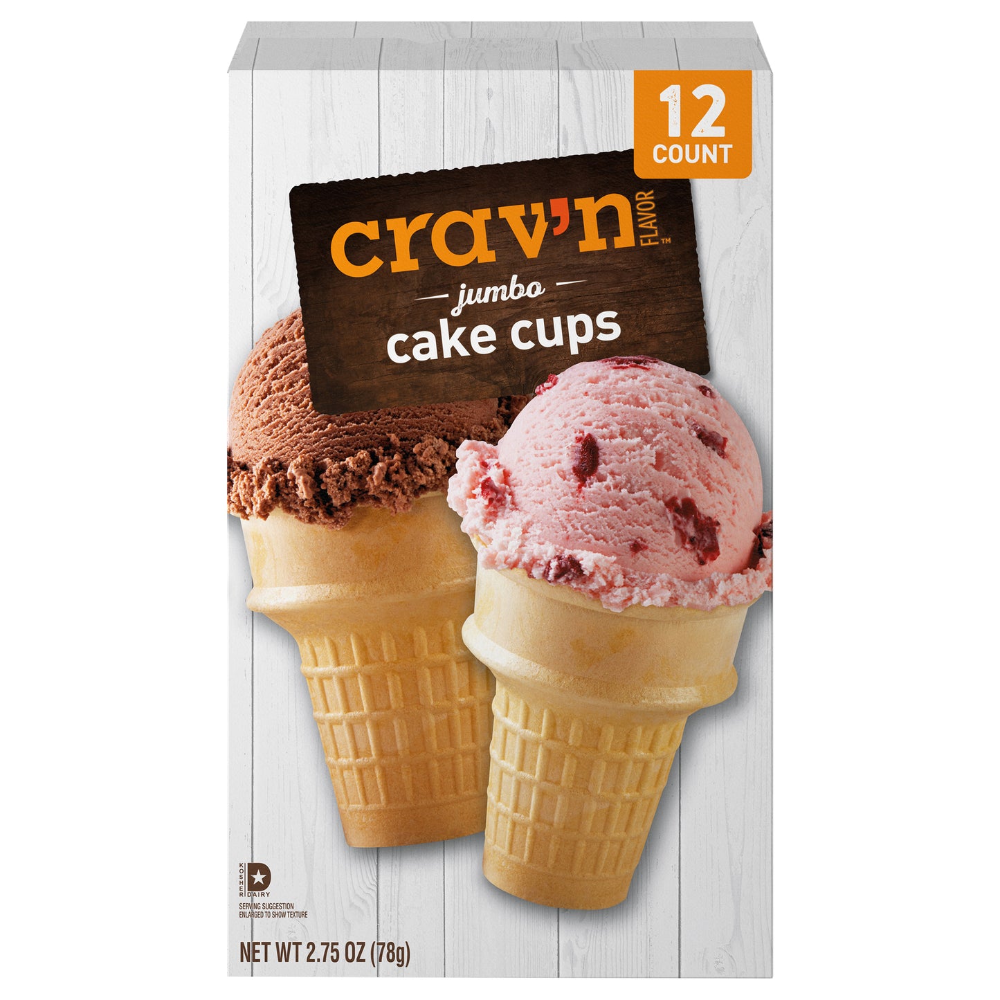 Crav'n Flavor Cake Cups Jumbo 12 ea