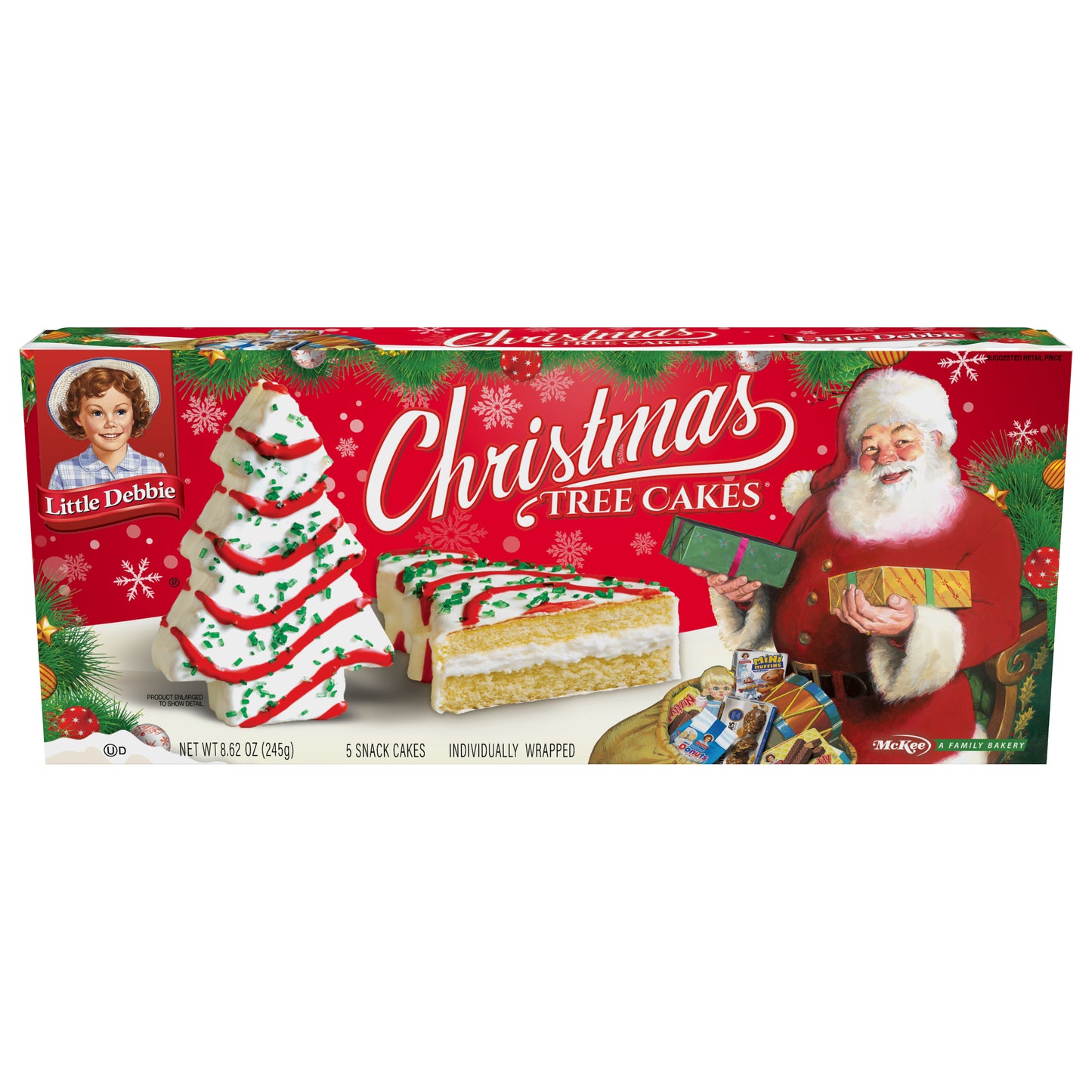 Little Debbie Christmas Tree Cakes 5 ea Box
