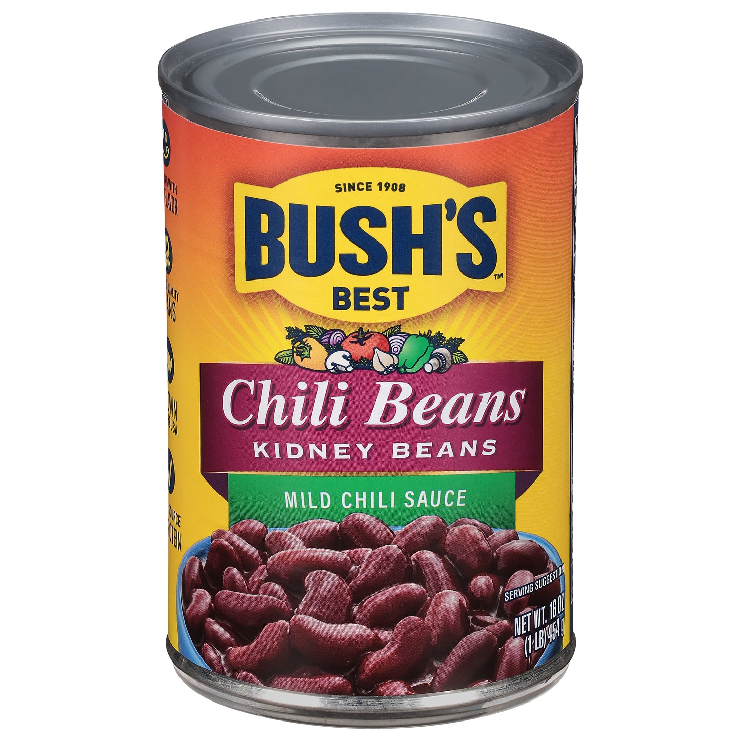 Bush's Best Chili Beans Mild Chili Sauce Kidney Beans 16 oz