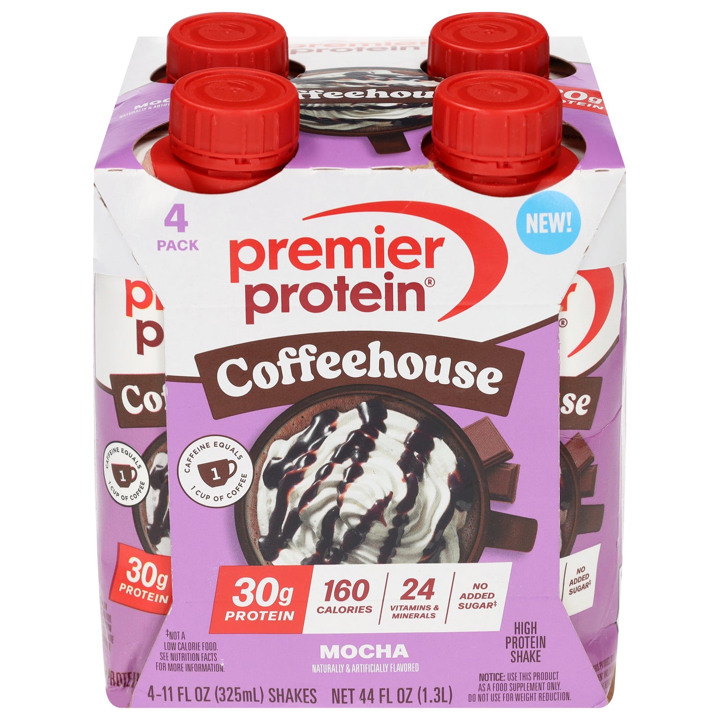Premier Protein Coffeehouse Mocha High Protein Shake 4 - 11 fl oz Cartons
