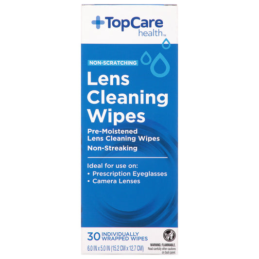 TopCare Health Non-Scratching Lens Cleaning Wipes 30 ea
