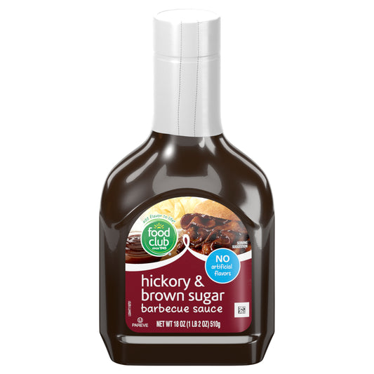 Food Club Hickory & Brown Sugar Barbecue Sauce 18 oz