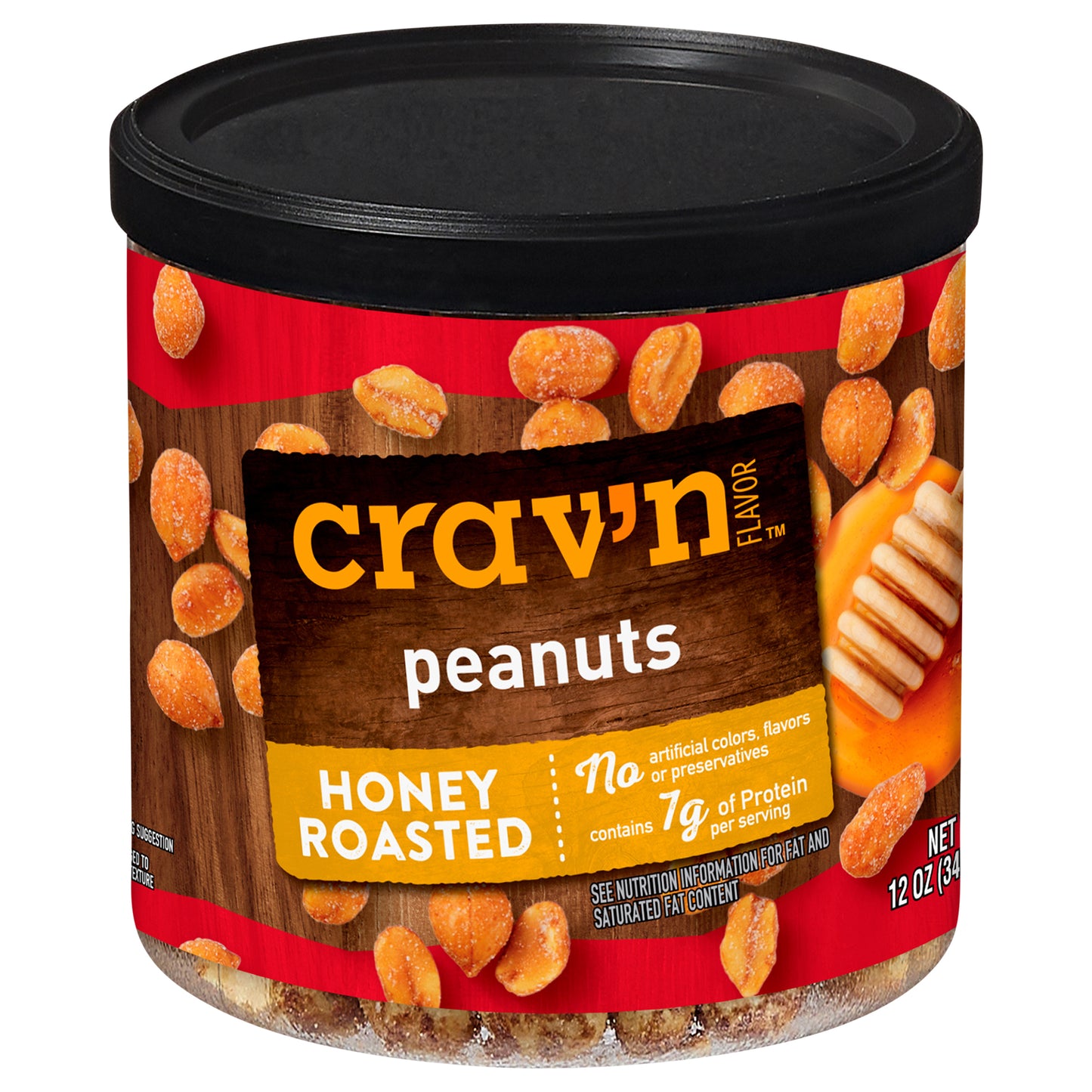 Crav'n Flavor Honey Roasted Peanuts 12 oz