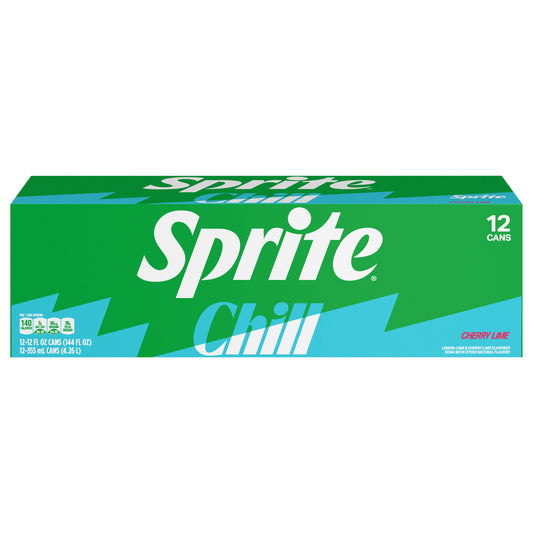 Sprite Chill Fridge Pack Cans, 12 fl oz, 12 Pack