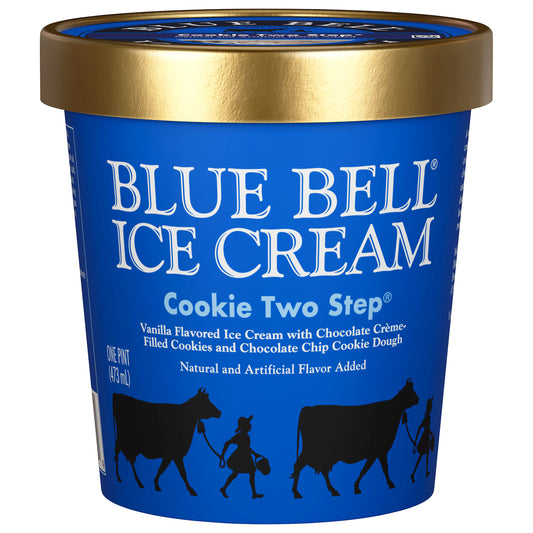 Blue Bell Cookie Two Step Ice Cream 1 pt