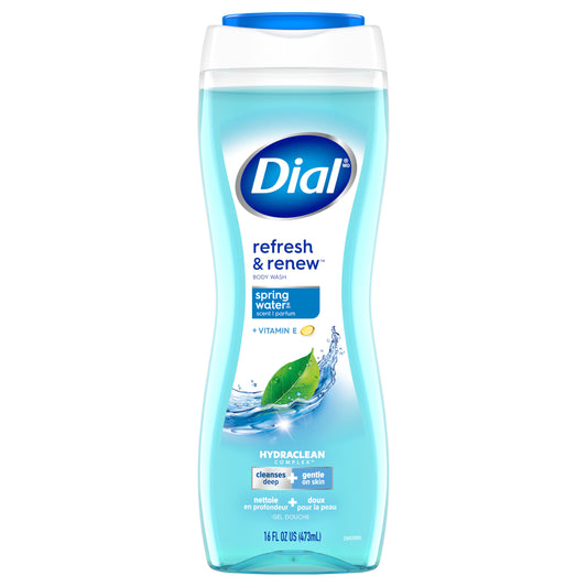 Dial Body Wash, Refresh & Renew Spring Water, 16 fl oz