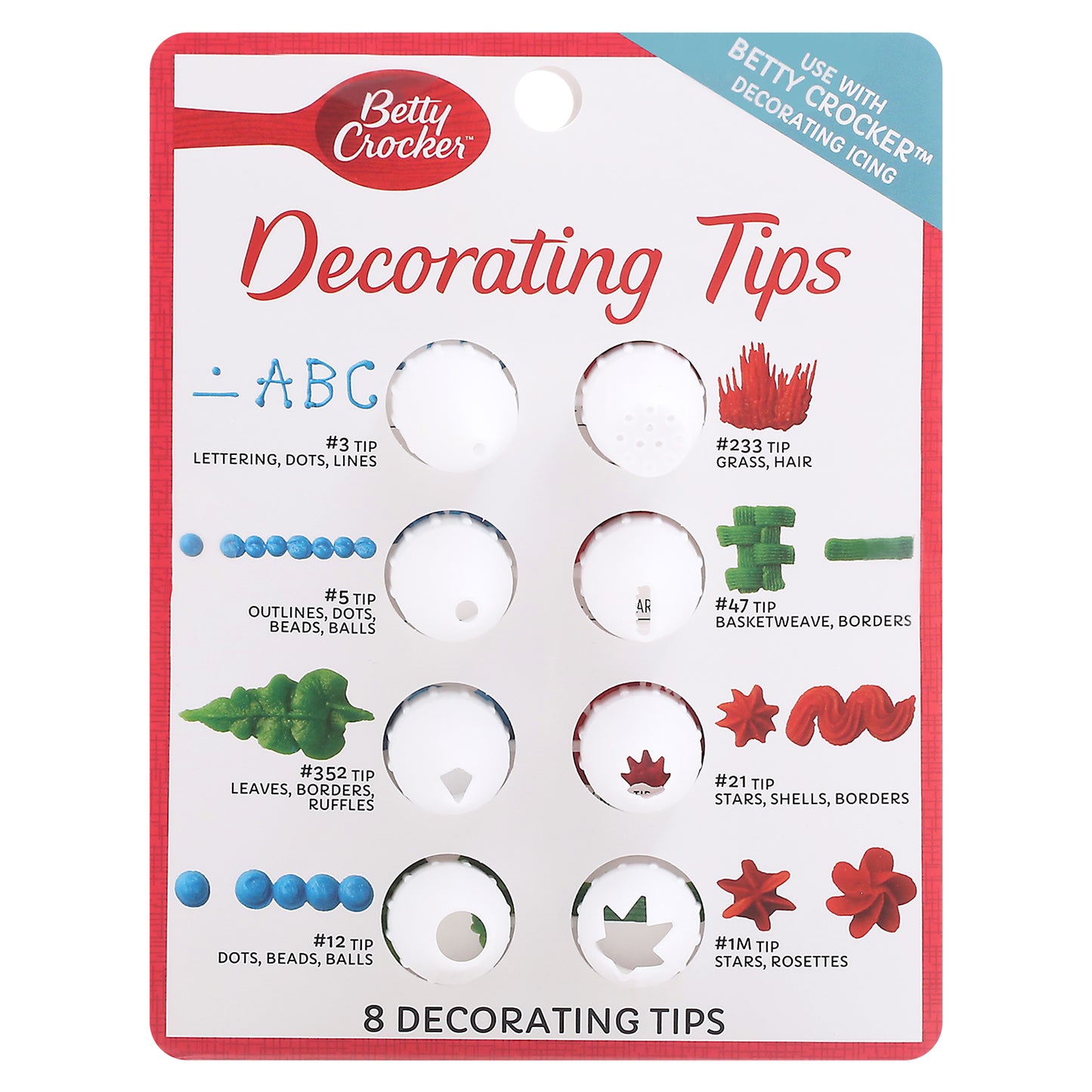 Betty Crocker Decorating Tips 8 ea