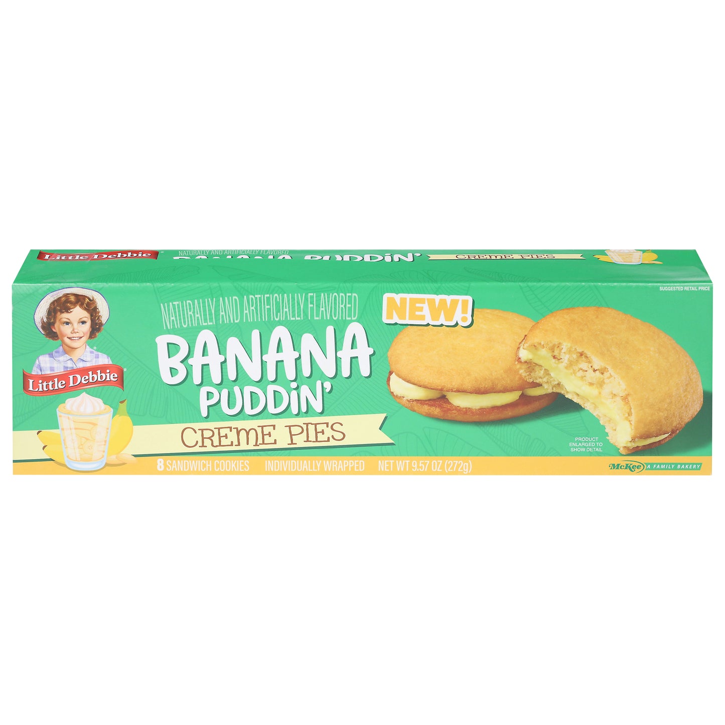 Little Debbie Banana Puddin' Creme Pies 8 Each